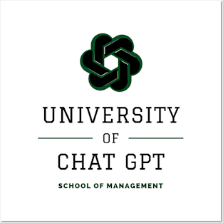 Chat gpt University Posters and Art